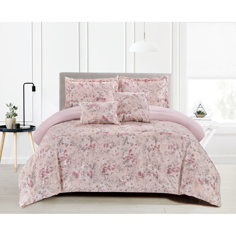 Wayfair pink comforter discount